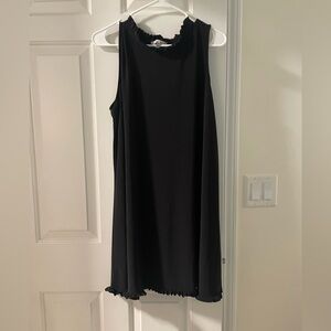 Black Sleeveless Midi Dress